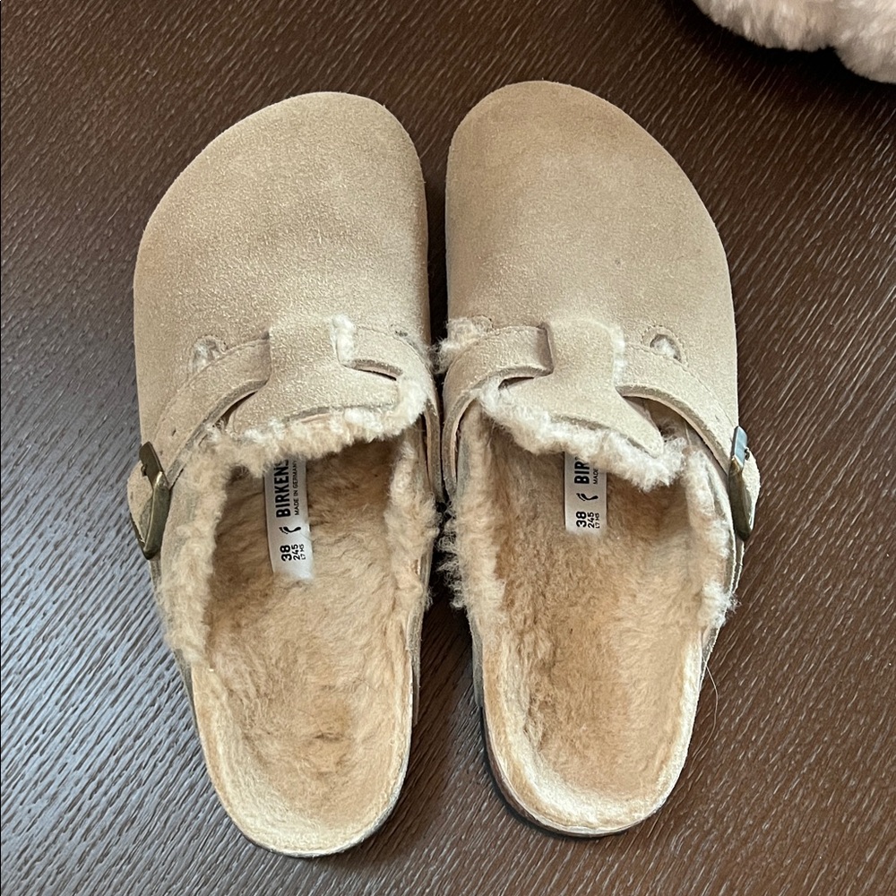 NEW Birkenstock Boston Shearling Lined Suede Clogs